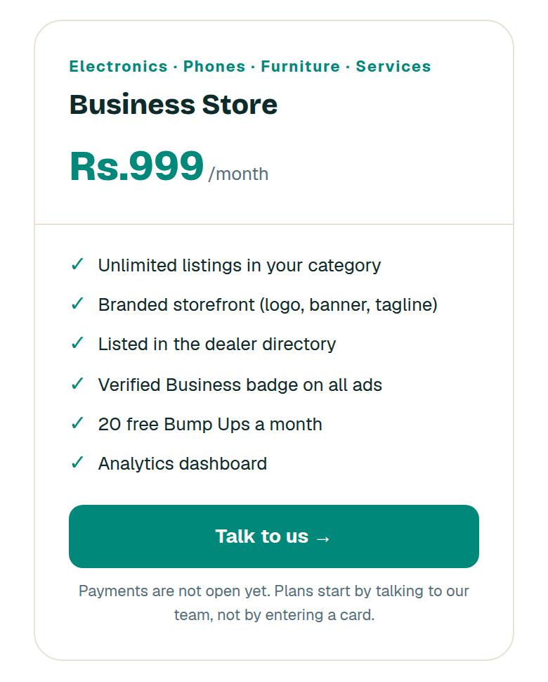 Whichever plan you look at, the store is what customers see first. Get the banner, the shop name and the listings right before you spend anything on reach.